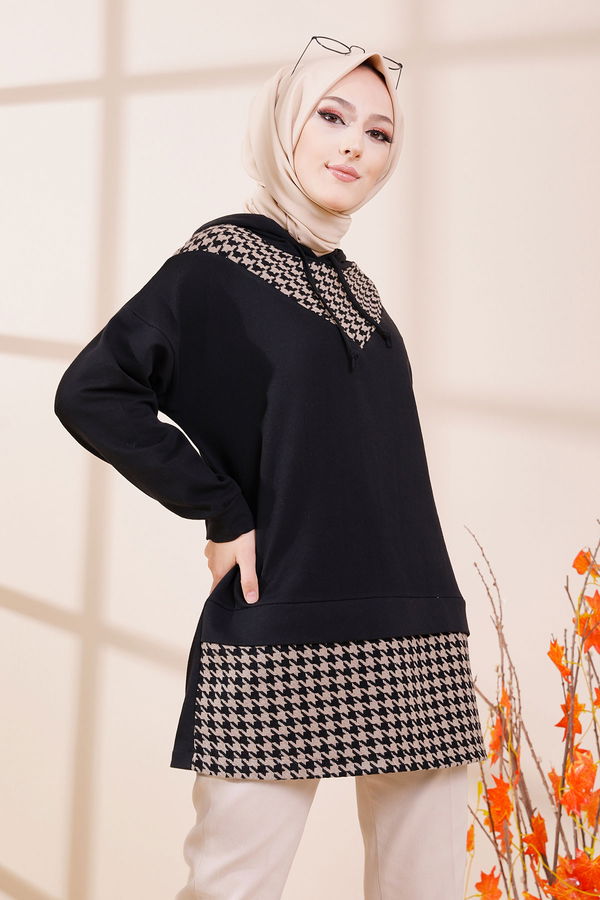Düz Orta Kadın Vizon 3398 TUNIK - 3398