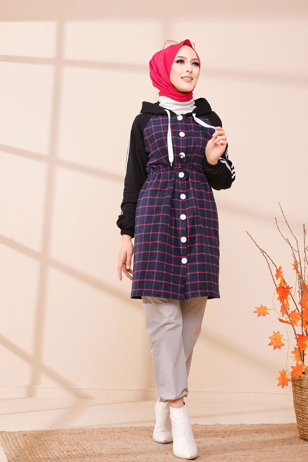 Düz Orta Kadın Lacivert 3397 TUNIK - 3397 LACİVERT