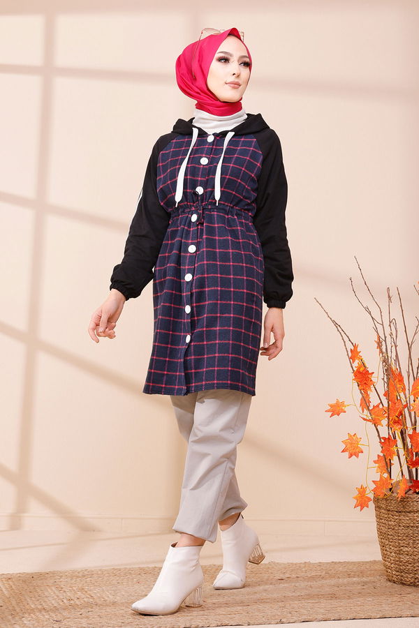 Düz Orta Kadın Lacivert 3397 TUNIK - 3397 LACİVERT