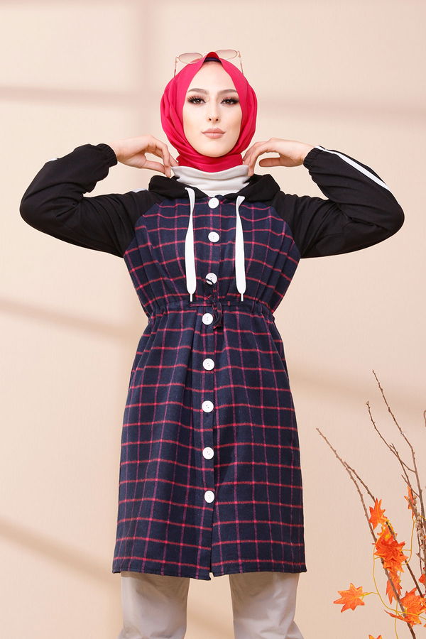 Düz Orta Kadın Lacivert 3397 TUNIK - 3397 LACİVERT