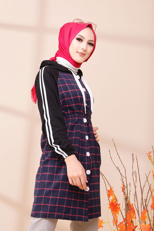 Düz Orta Kadın Lacivert 3397 TUNIK - 3397 LACİVERT