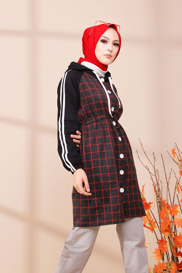 Düz Orta Kadın Antrasit 3397 TUNIK - 3397