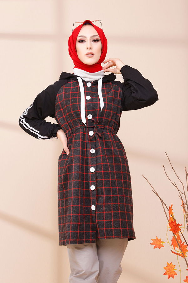 Düz Orta Kadın Antrasit 3397 TUNIK - 3397