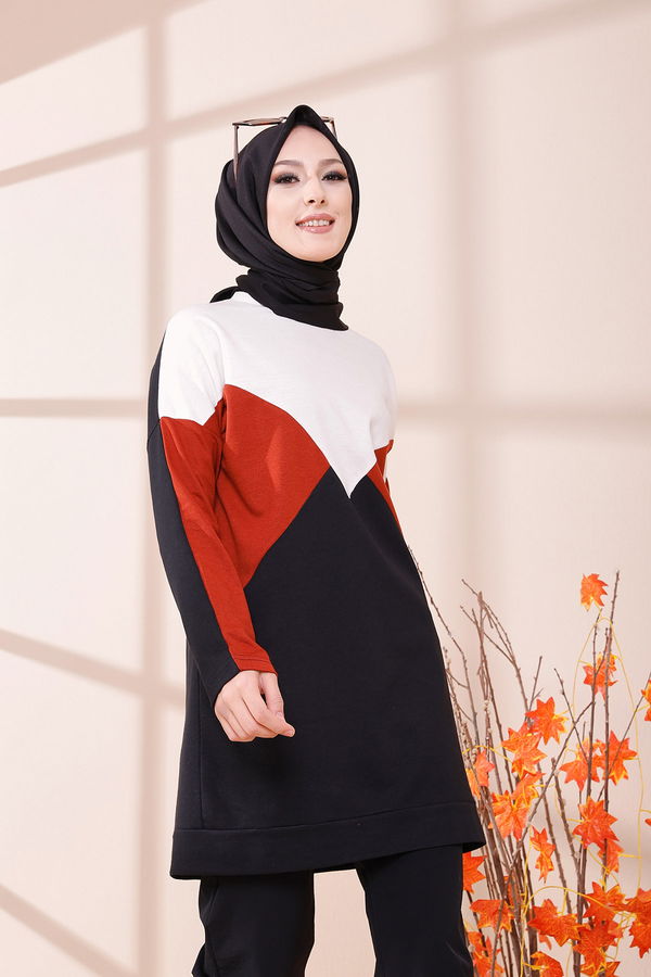 Düz Orta Kadın Kiremit TUNIK - 3425 KİREMİT