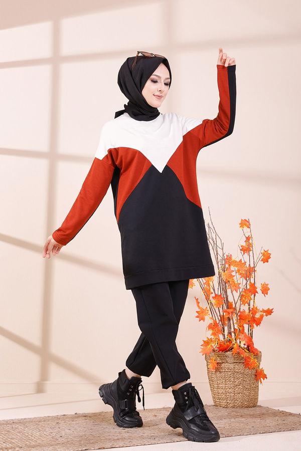 Düz Orta Kadın Kiremit TUNIK - 3425 KİREMİT