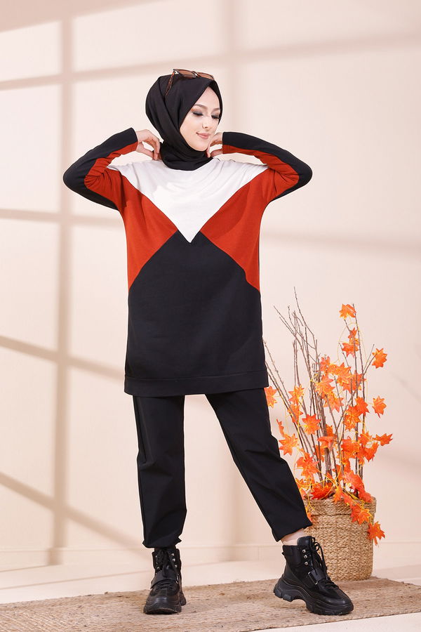 Düz Orta Kadın Kiremit TUNIK - 3425 KİREMİT