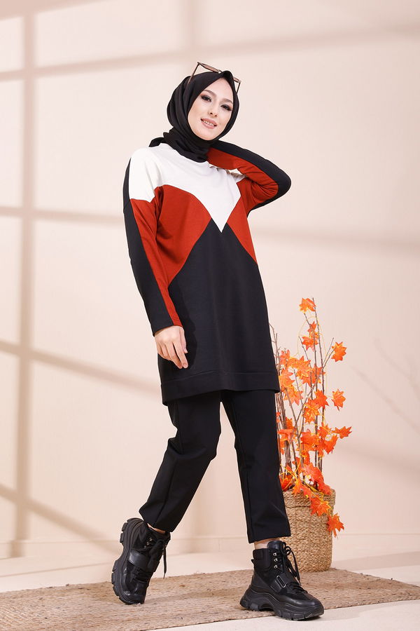 Düz Orta Kadın Kiremit TUNIK - 3425 KİREMİT