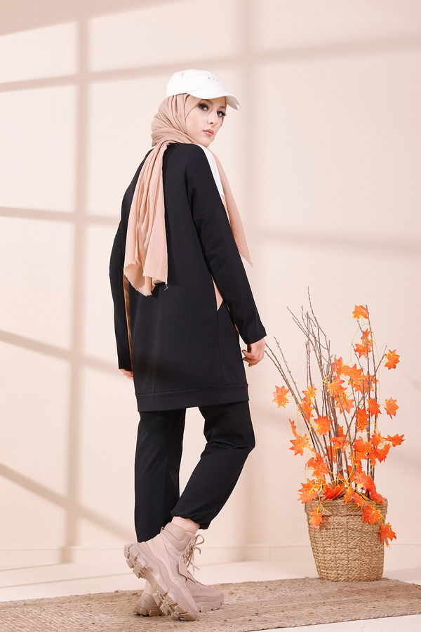 Düz Orta Kadın Vizon TUNIK - 3425 VİZON