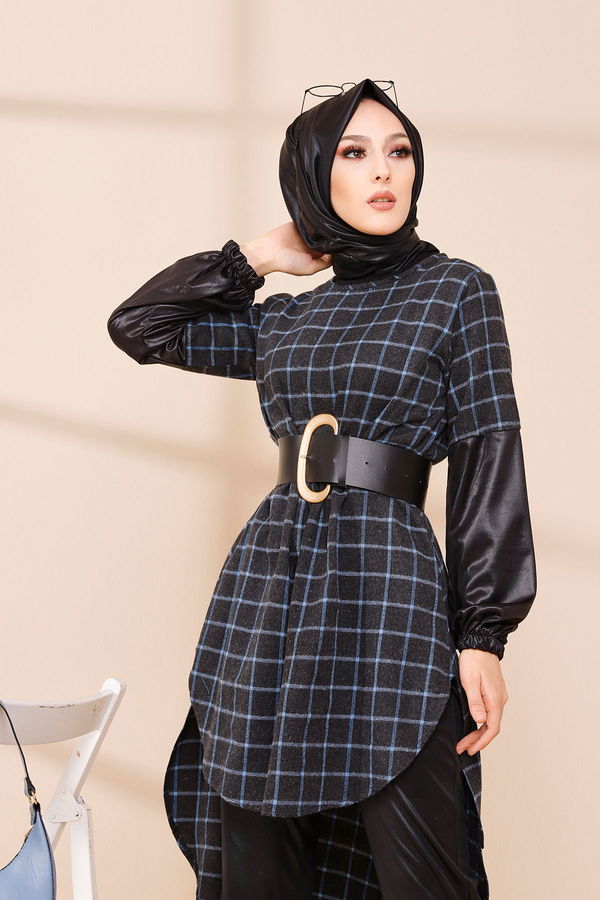 Düz Orta Kadın Antrasit TUNIK - 3305 ANTRASİT