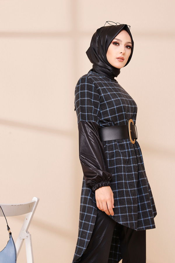 Düz Orta Kadın Antrasit TUNIK - 3305 ANTRASİT