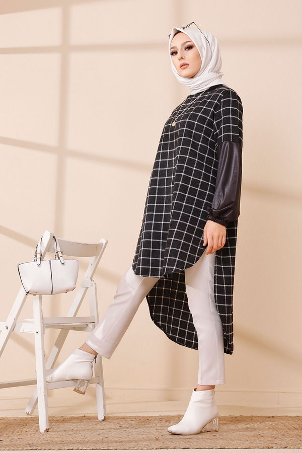 Düz Orta Kadın Ekru TUNIK - 3305 EKRU