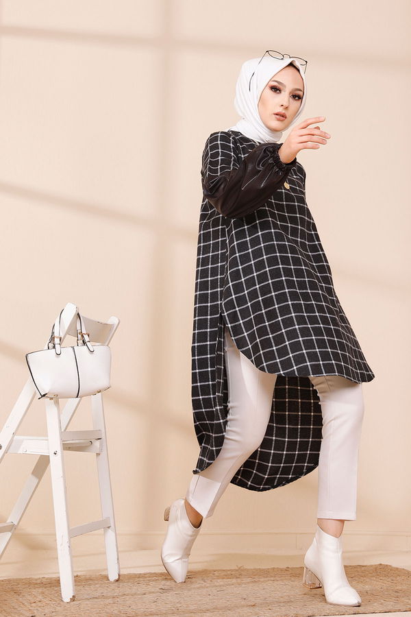 Düz Orta Kadın Ekru TUNIK - 3305 EKRU