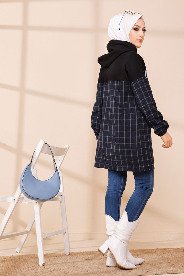 Düz Orta Kadın Lacivert 3402 TUNIK - 3402 LACİVERT