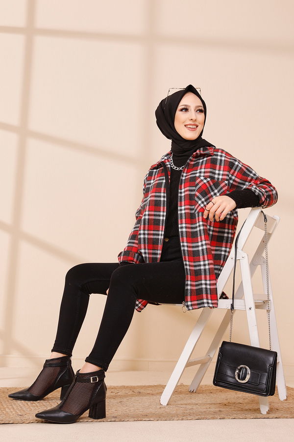 Düz Orta Kadın Antrasit TUNIK - 3458 ANTRASİT