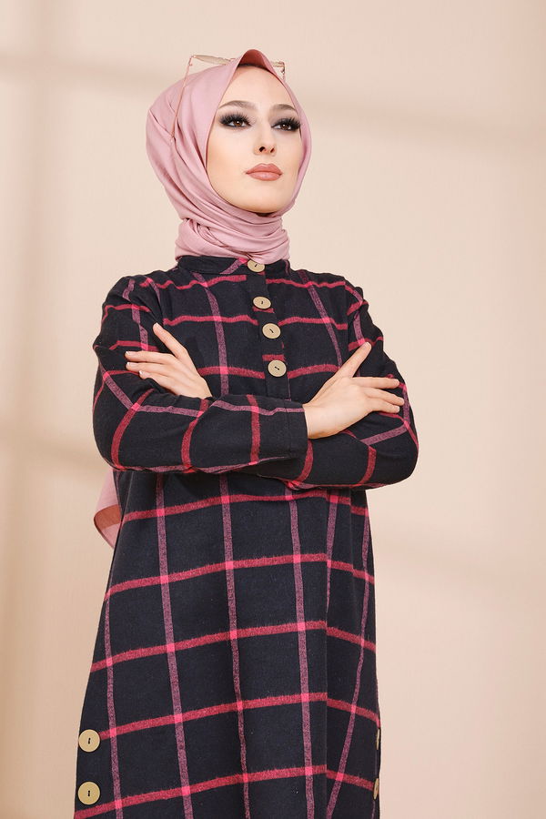 Düz Orta Kadın Fuşya TUNIK - 3306 FUŞYA
