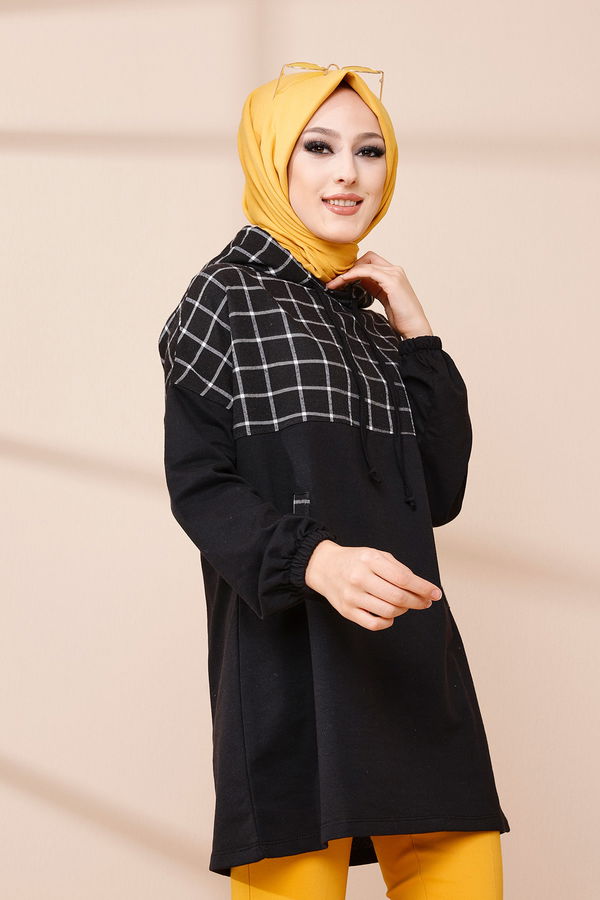 Düz Orta Kadın Ekru TUNIK - 3443 EKRU