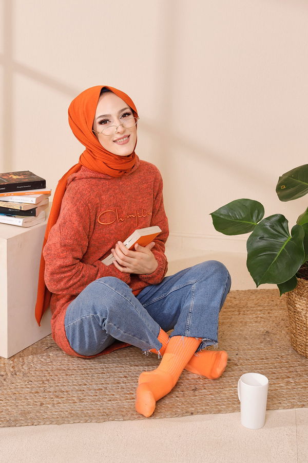 Düz Orta Kadın Kiremit TUNIK - 3465 KİREMİT