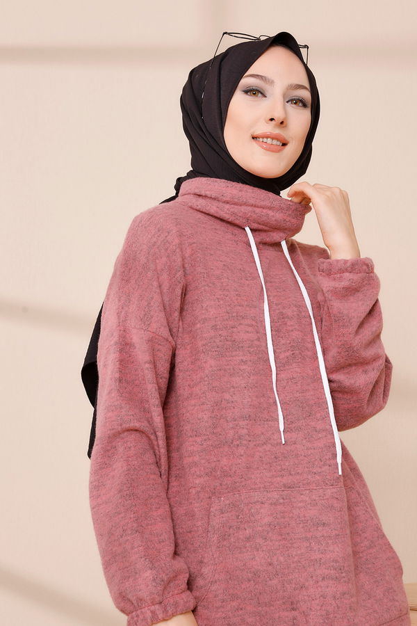 Düz Orta Kadın Lila TUNIK - 3480 LİLA