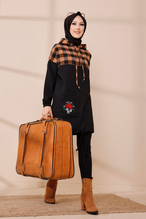 Düz Orta Kadın Taba TUNIK - 3396