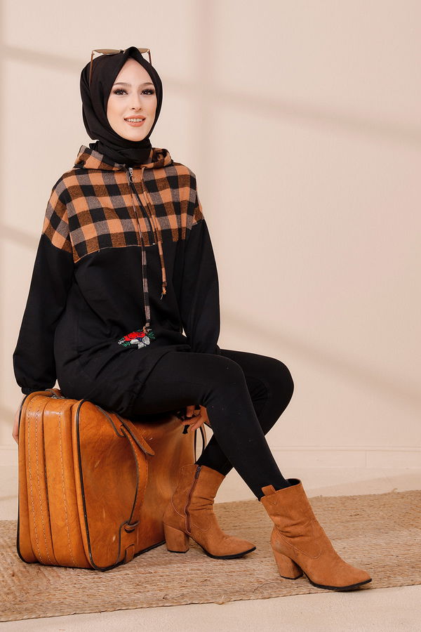 Düz Orta Kadın Taba TUNIK - 3396