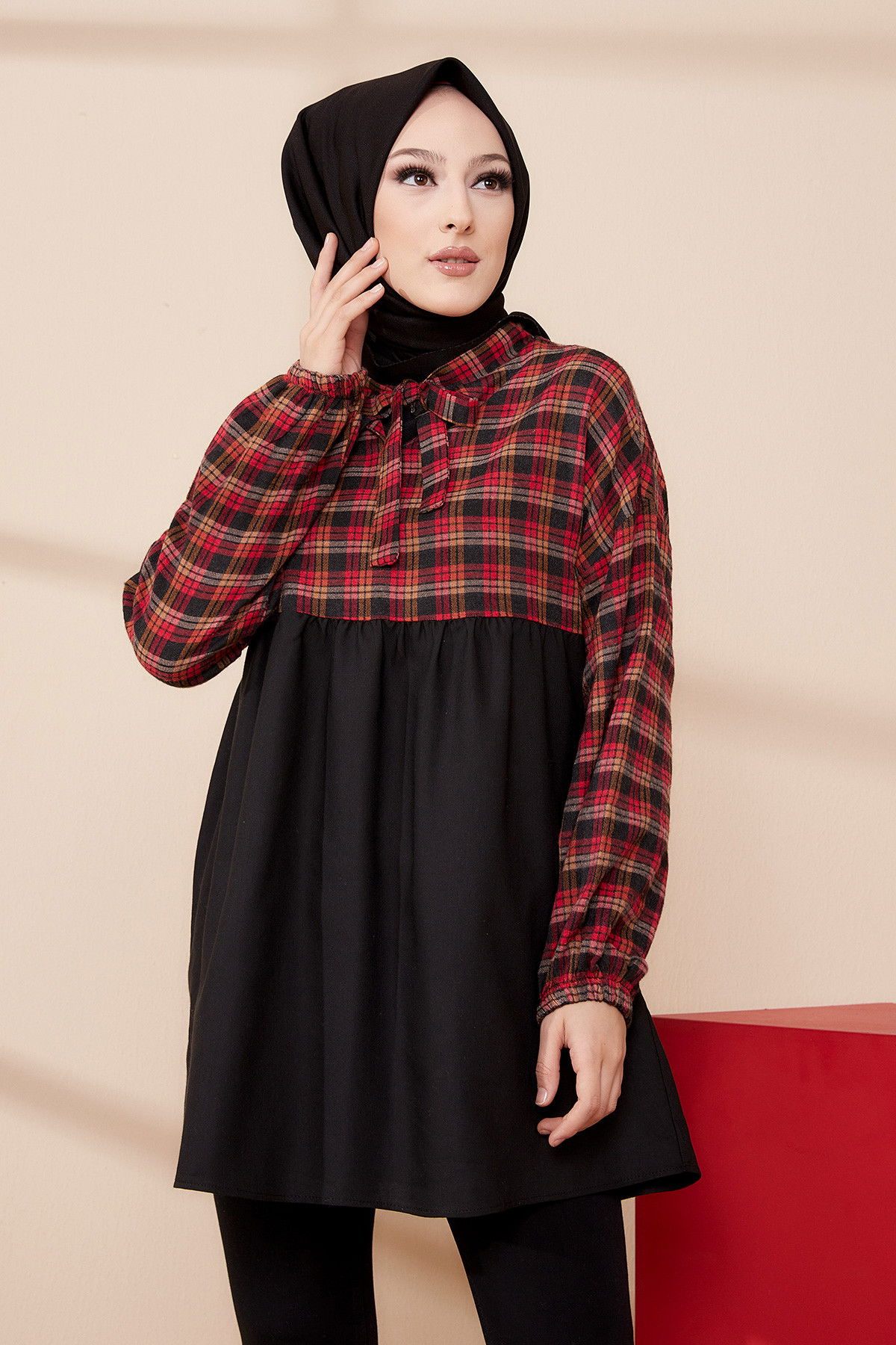 Düz Orta Kadın Sarı TUNIK - 3464 Sarı
