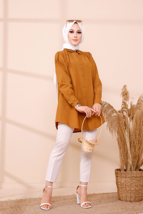 Düz Orta Kadın Taba TUNIK - 8691