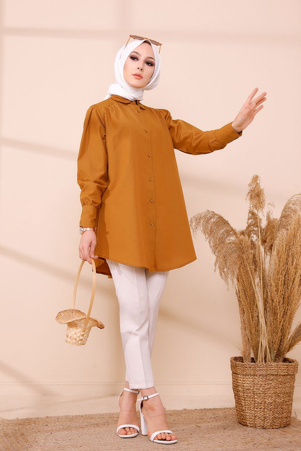 Düz Orta Kadın Taba TUNIK - 8691