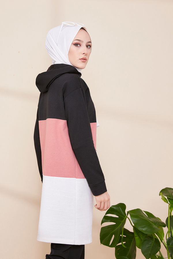 Düz Orta Kadın Pembe TUNIK - 3427 PEMBE