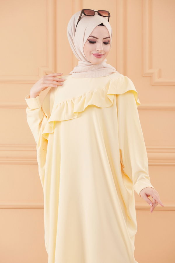 Düz Orta Kadın Sarı TUNIK - 20540 Sarı