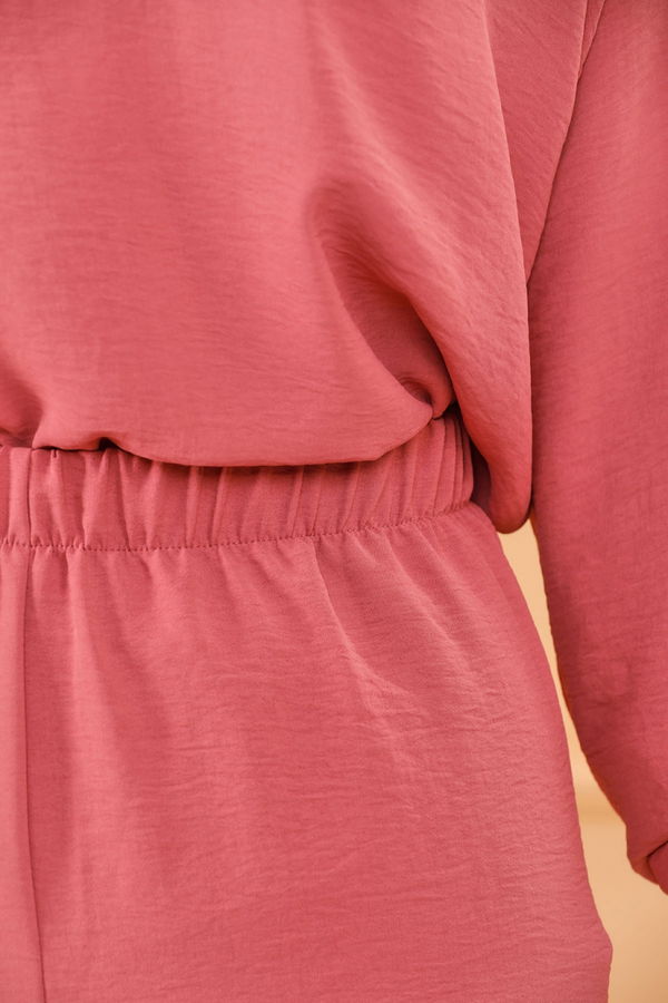 Düz Orta Kadın Pembe TUNIK PANTOLON - 20634