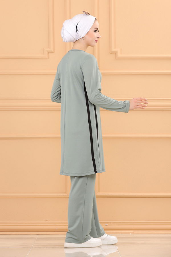 Düz Orta Kadın Yeşil TUNIK PANTOLON - 3751 YEŞİL