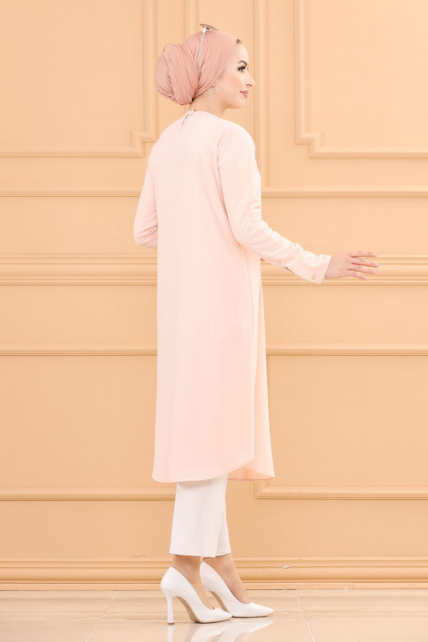 Düz Orta Kadın Pembe TUNIK - 3770 PEMBE