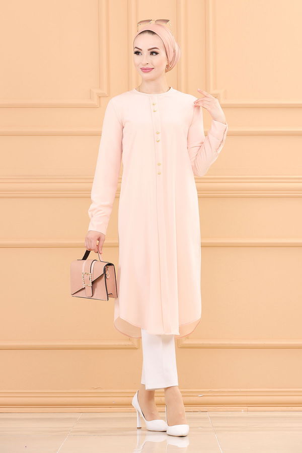 Düz Orta Kadın Pembe TUNIK - 3770 PEMBE