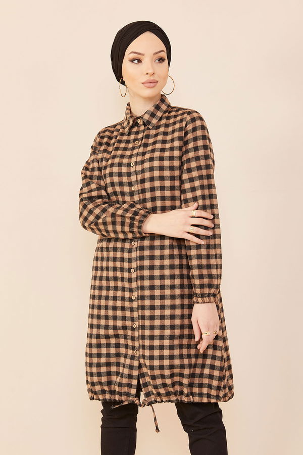 Düz Orta Kadın Taba TUNIK - 3773