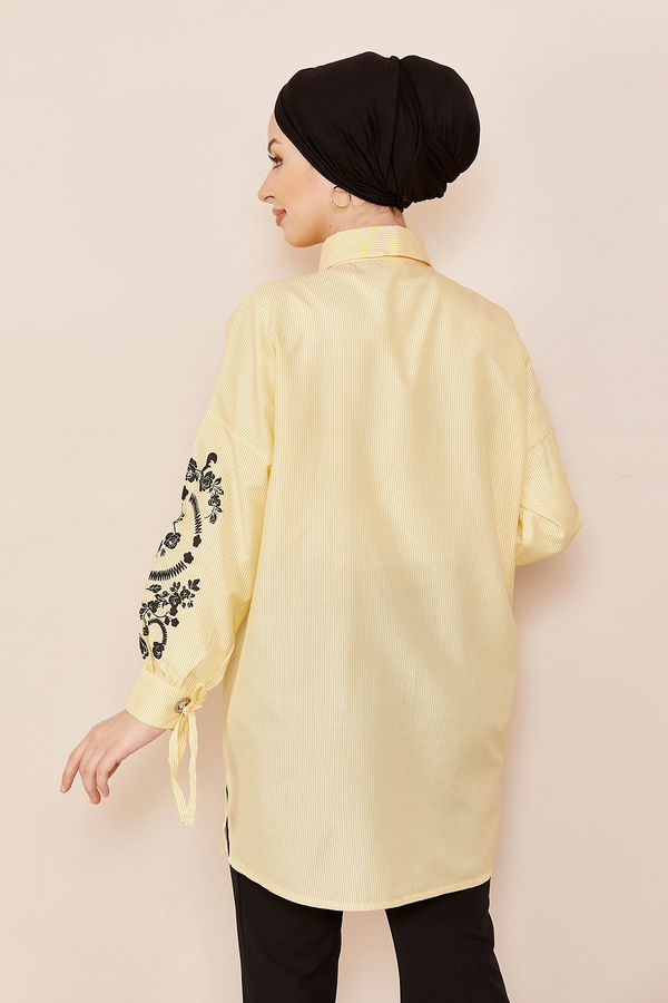 Düz Orta Kadın Sarı Tunık SARI - 3491 - 3491 Sarı