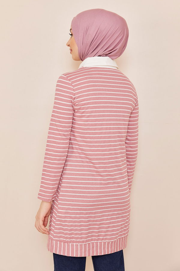 Düz Orta Kadın Pembe Tunık GUL - 3760 - 3760 PEMBE