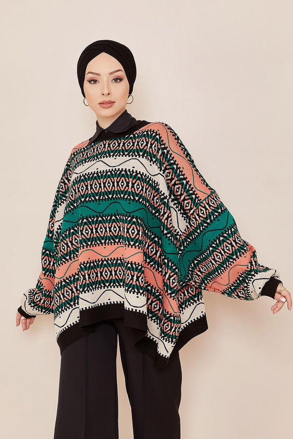 Düz 0.374 Kadın Yeşil Tunik Pantalon - 20864