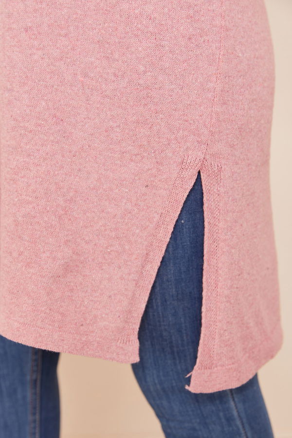 Düz Orta Kadın Pembe Sweat - 20866 PEMBE