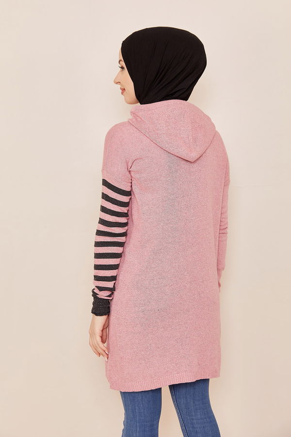 Düz Orta Kadın Pembe Sweat - 20867 PEMBE