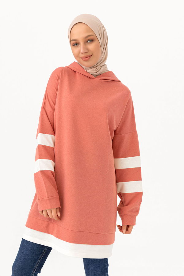 Düz Orta Kadın Pembe TUNIK - 3426 PEMBE