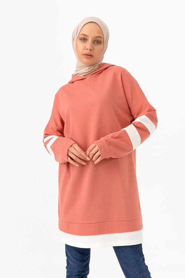 Düz Orta Kadın Pembe TUNIK - 3426 PEMBE