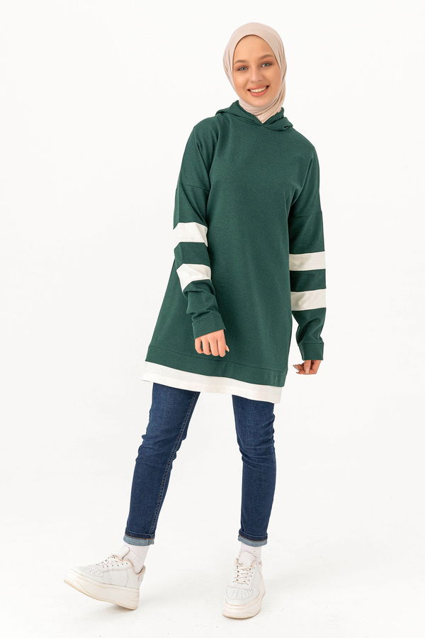 Düz Orta Kadın Yeşil TUNIK - 3426