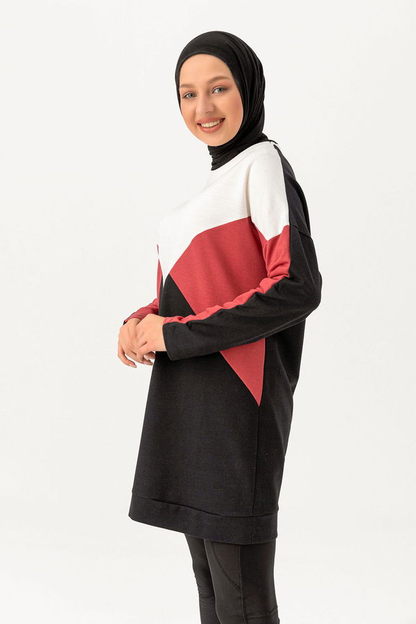 Düz Orta Kadın Pembe TUNIK - 3425 PEMBE