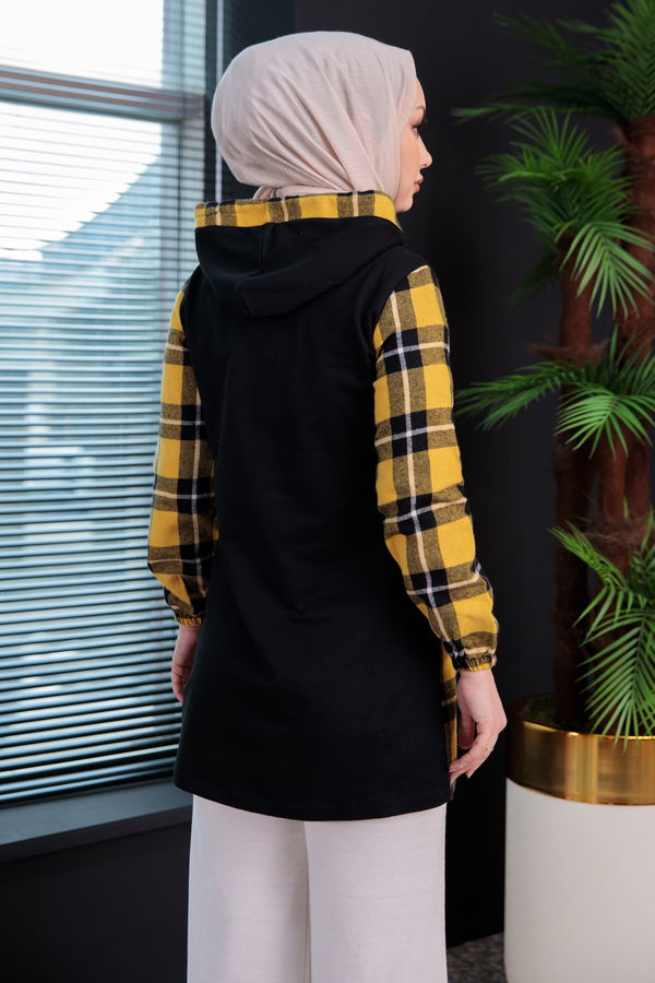 Düz Orta Kadın Sarı TUNIK - 3411 Sarı