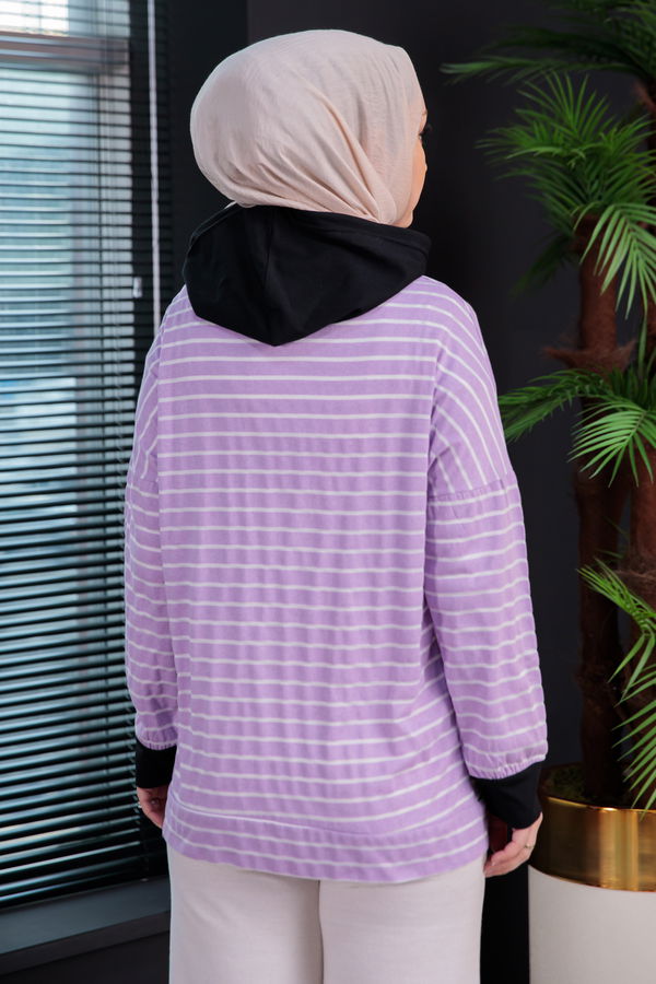 Düz Orta Kadın Lila Tunık LILA - 3775 - 3775