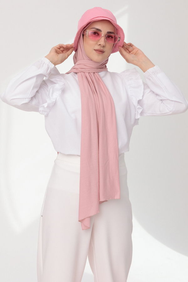 Düz Bisiklet Yaka Kadın Beyaz Bluz - 3953