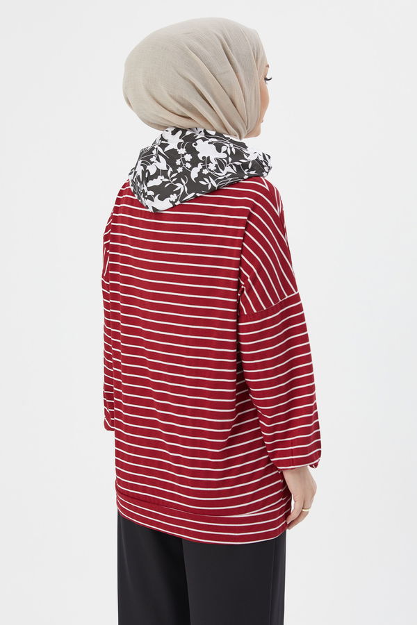 Düz Orta Kadın Bordo TUNIK - 3753 BORDO