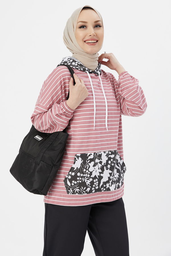 Düz Orta Kadın Pembe TUNIK - 3753