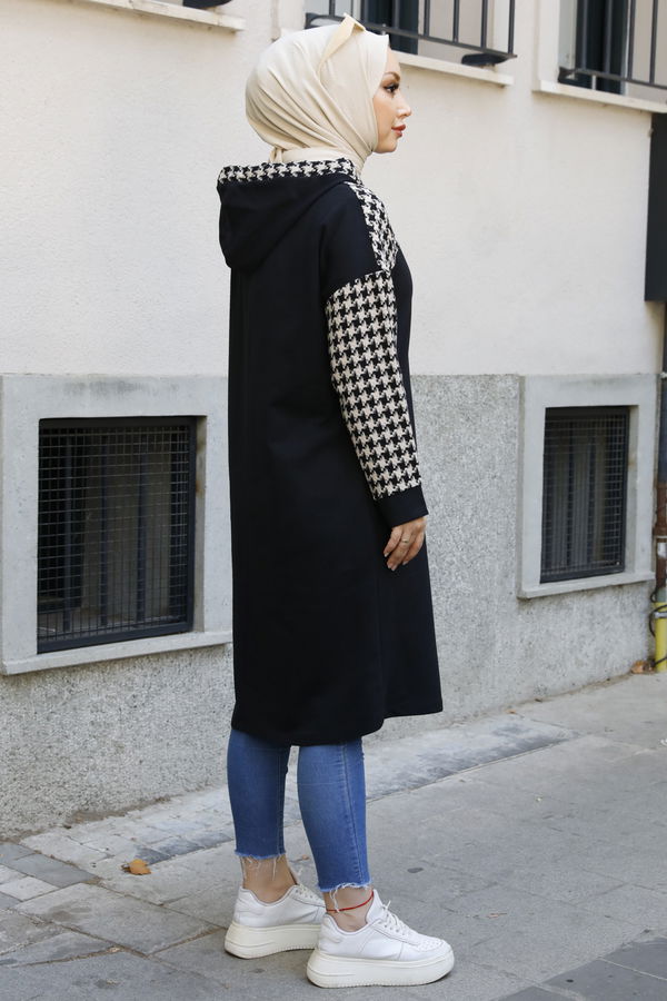 Düz Orta Kadın Bej TUNIK - 3416