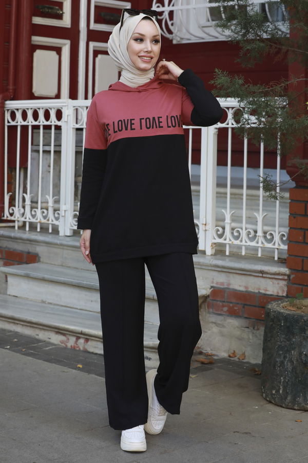 Düz Orta Kadın Pembe TUNIK - 3430